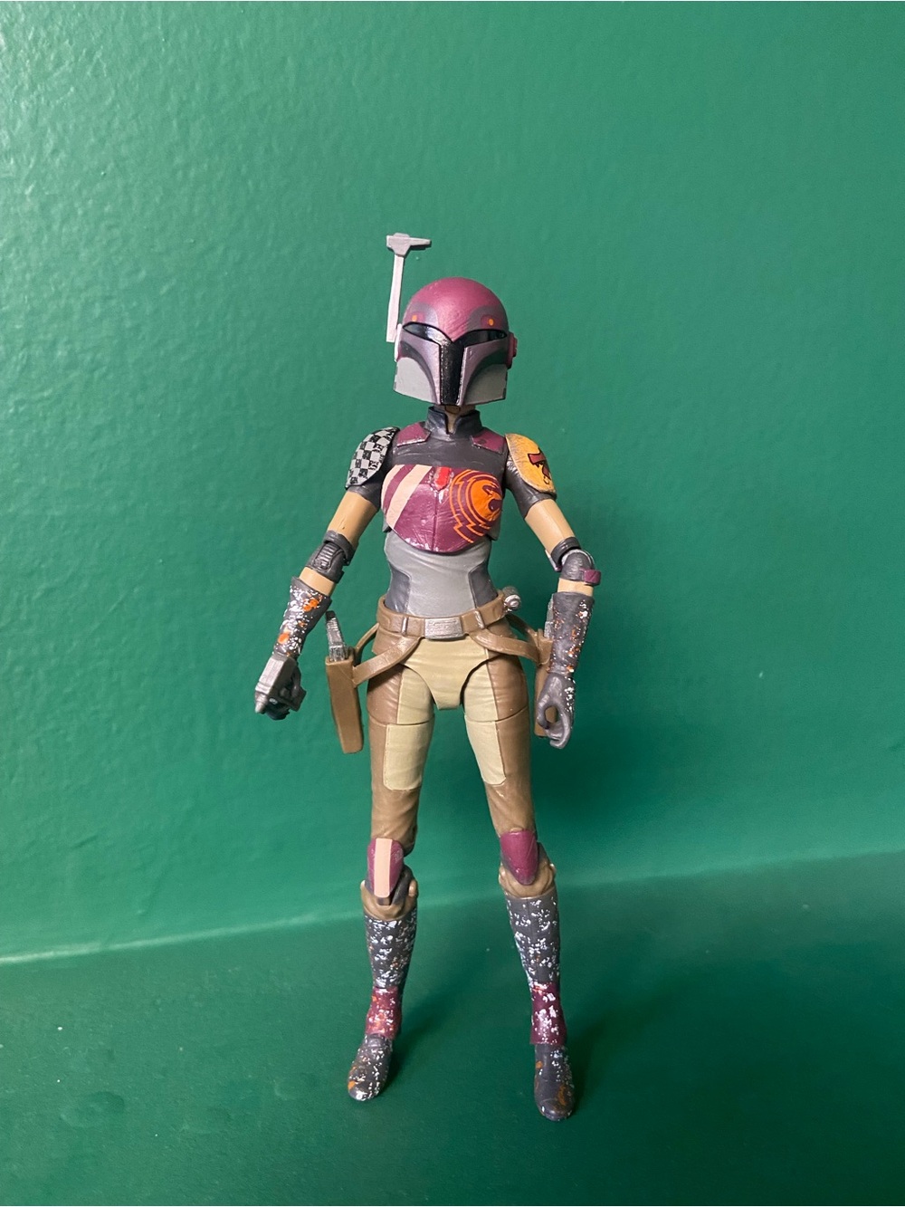 Star Warrior Female Action Figure - Pink, Gold & Tan